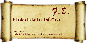 Finkelstein Dóra névjegykártya